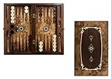 Helena Wood Art, Handgefertigtes Hochwertig Backgammon Spiel aus Holz, Tavla, 100% Holz, Deluxe...