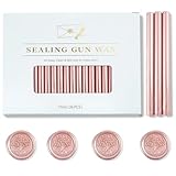 Zifospy 7mm Mini-Heißklebepistolen-Siegelwachsstäbe, geeignet für Siegelstempel, Grußkarten,...