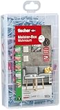 fischer Meister-Box Wohnraum, 160-teiliges Dübel- und Schraubenset, 6-8 mm Durchmesser, 30-50 mm...