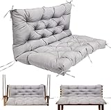 Wasserdichte Outdoor-Schaukelkissen mit Rückenlehne, Ersatz-Sitzkissen für Terrassenliege,...