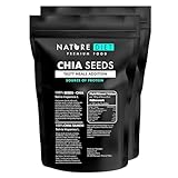 Nature Diet - Chia Samen 2 x 1000 g | Salvia Hispanica | Reich an Omega-3 | Quelle von...