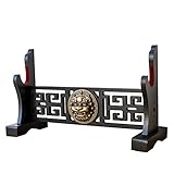 FOXSMZZ Schwerthalter Japanischer Samt gepolsterter Katana Stand Samurai Display Rack Support Alle...