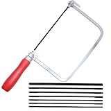 WYYFXY® Laubsäge Set 8 Stück Sägeblätter und 1 Laubsägebogen Feinesäge mit Holzgriff 360 Grad...