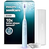 Philips Sonicare 6100 elektrische Zahnbürste, Schallzahnbürste mit 2 Putzmodi, 3...
