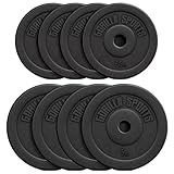 GORILLA SPORTS® Hantelscheiben - Einzeln/Set, 1,25kg, 2,5kg, 5kg, 7,5kg, 10kg, 15kg, 27,5kg, 30kg...
