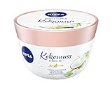 NIVEA Body Soufflé Kokosnuss & Monoi Öl (200 ml), Körperpflege für 24h Feuchtigkeit, Lotion für...