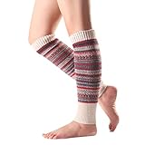 Damen Beinlinge Gothic Punk gerippt Fußsack Beinwärmer Reißverschluss seitlich Up einfarbig...