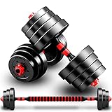 Hantel-Hanteln-Verstellbar-Set, Kurzhanteln Schwarz 2er Set, Gewichte Hantel Kraftraining kann als...