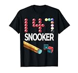 Snookerkugeln Bild Maximum Break Queue Stick Blue Chalk 147 T-Shirt