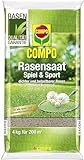 COMPO Rasensaat Spiel und Sportrasen - Rasensamen für den Sport- und Spielrasen - zuverlässige...