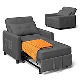 Xbro 3-in-1 Schlaferstuhl, umwandelbares Sesselbett, Schlaferstuhl mit Bettfunktion, verstellbares...