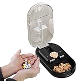 Pillenschneider, Pillenschneider, tragbar, präziser Medikamentenspender, Aufbewahrungsbox für...