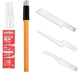 Yuentoen Mini Handsäge,Handstielsägen für Modellbau mit 3 Klingen für DIY Modellbau Messer Hobby...
