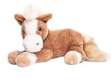 Uni-Toys - Pferd braun, liegend - superweich - 28 cm (Länge) - Plüsch-Pferd, Bauernhoftier -...