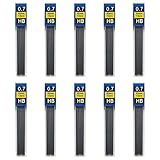 XPEX Bleistiftminen 0,7 mm je 120 Minen Bruchsichere Bleistiftminen Schreiben glatt und deutlich...