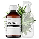 Organisches Neemöl mit natürlichem Emulgator, 250ml - Gebrauchsfertig, Kaltgepresst, 100%...