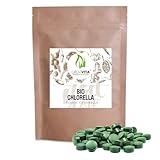 Bio Chlorella Tabletten ca. 800 Stück - 500 mg | 400g reine Algen-Presslinge, ohne Zusätze | Vegan...