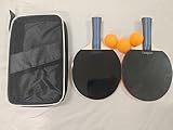 Lenporl Tischtennisschläger 2 Stück Tischtennisschläger Set für Aldult Ping Pong Paddel Gummi...
