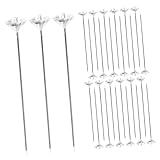 HEALSOPTHY 100 Stück Transparente Hochzeit Blumenstrauß Brosche Acryl Kristall Diamant Stecknadel...