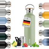 Blumtal Thermosflasche 750ml - doppelwandige Trinkflasche Edelstahl 750ml - Isolierflasche 750ml BPA...