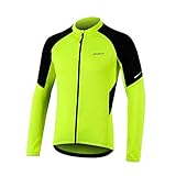 BERGRISAR Herren Radtrikot Fahrradtrikot Langarm, Atmungsaktive Leicht Fahrradbekleidung mit...