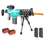 Elektrische Spielzeug Pistole Gun Sniper, 3 Mode Automatisch Toy Foam Blaster mit Scope, 2 Magazin...