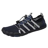 Wasserschuhe Damen, Aquaschuhe Damen Wasserski Schwimmen Schwimmschuhe Flach Atmungsaktive Shoes...