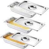 IIRC Panierschalen Set 3-Teilig, 32,5 x 17,5 x 6,5 cm Edelstahl Schale, Panierset für Gebratenes,...