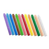 GARIOUANS 12 Stück Teiliges Set Staubfreie Abwaschbare Kreide Bunte Leicht zu Reinigende...