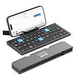 Sikai Mini Tastatur mit Versteckter Ständer,QWERTY Handy Tastatur Bluetooth für...