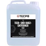 TECPO Teer- und Harzlöser, 5 Liter Klebstoff Teerentferner Bitumen-Löser Fettlöser Harz Kleber