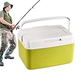 Camping-Kühlbox – auslaufsichere Eisaufbewahrung, Thermo-Getränke-Vektor | Kurze isolierte...