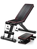 YOLEO klappbare Hantelbank Multifunktion Training Fitness Bank Bauchtrainer Schrägbank mit 6-Fach...