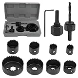 11 Stück Lochsägen Set, 19mm-64mm Lochkreissäge Lochbohrer Set, Lochbohrer Holz Lochsägen Set,...