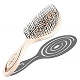 Chiara Ambra Bio Haarbürste, Haarbürste ohne Ziepen, Entwirrbürste geeignet für Locken & lange...