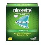 NICORETTE Kaugummi 4mg freshmint – Nikotinkaugummi zur Raucherentwöhnung – Minzgeschmack –mit...