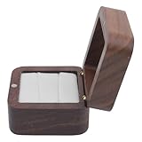 Ringbox für den Antrag, Elegante Holzring-Geschenkbox für die Hochzeit (Paarring)