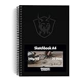 Bindomatic Agility Collection Premium Skizzenbuch - DIN A4 Hochwertiges Zeichenbuch, Sketchbook,...