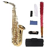 Summina Alto Saxophon, vergoldetes Messing und Sax Becken, 802 Tonart, Woodwind-Instrument, mit...