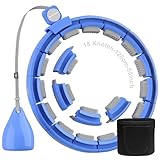 Smart Fitness Hoop Reifen mit Taillenband für Erwachsene & Anfänger – Leiser Hula-Hoop zum...