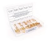 Sortimentskasten mit 200 Stück kleinen Senkschrauben nach DIN 963 aus Messing (M2, M2,5 und M3),...