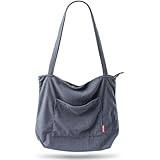 Captain Blues Cord Tasche Damen Umhängetasche mit Reißverschluss, Shopper Tasche Schultertasche...