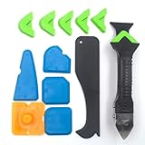 Profi 5 in 1 Silikon Entferner Set, Edelstahl Spachtel, 6 Silikon Unterlegscheiben, Düse, für...