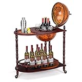 COSTWAY Globusbar Minibar Weltkugel Weinregal Flaschenregal Globus Bar Hausbar Cocktailbar Dekobar...