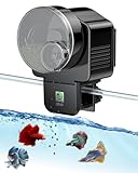 Pawfly Futterautomat für Aquarium, 60ml Automatischer Fischfutterspender mit Timer, Einstellbar...