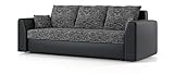 Sofini Couch Paul mit Schlaffunktion! Best Couch! Couch mit Bettkasten! (Lawa 17+ Soft 11)