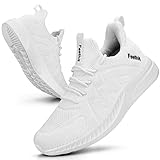 Feethit Turnschuhe Damen Leichtgewichts Atmungsaktiv Sportschuhe Sneaker Weiß 39