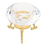 Ciieeo 1 Set Kristall-Diamant: Dekoratives Stück mit Aufsteller für Schreibtisch oder Regal –...