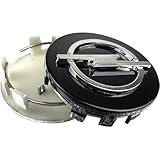 4 Stück Auto-Nabenkappen, kompatibel mit Opel 58 mm, ABS-beschichtet mit verchromten Radkappen,...