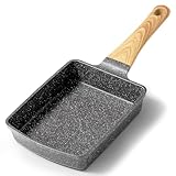 GiPP Tamagoyaki Pfanne Induktion, 18x13 cm Japanische Omelettpfanne, Granit-Antihaftbeschichtung,...